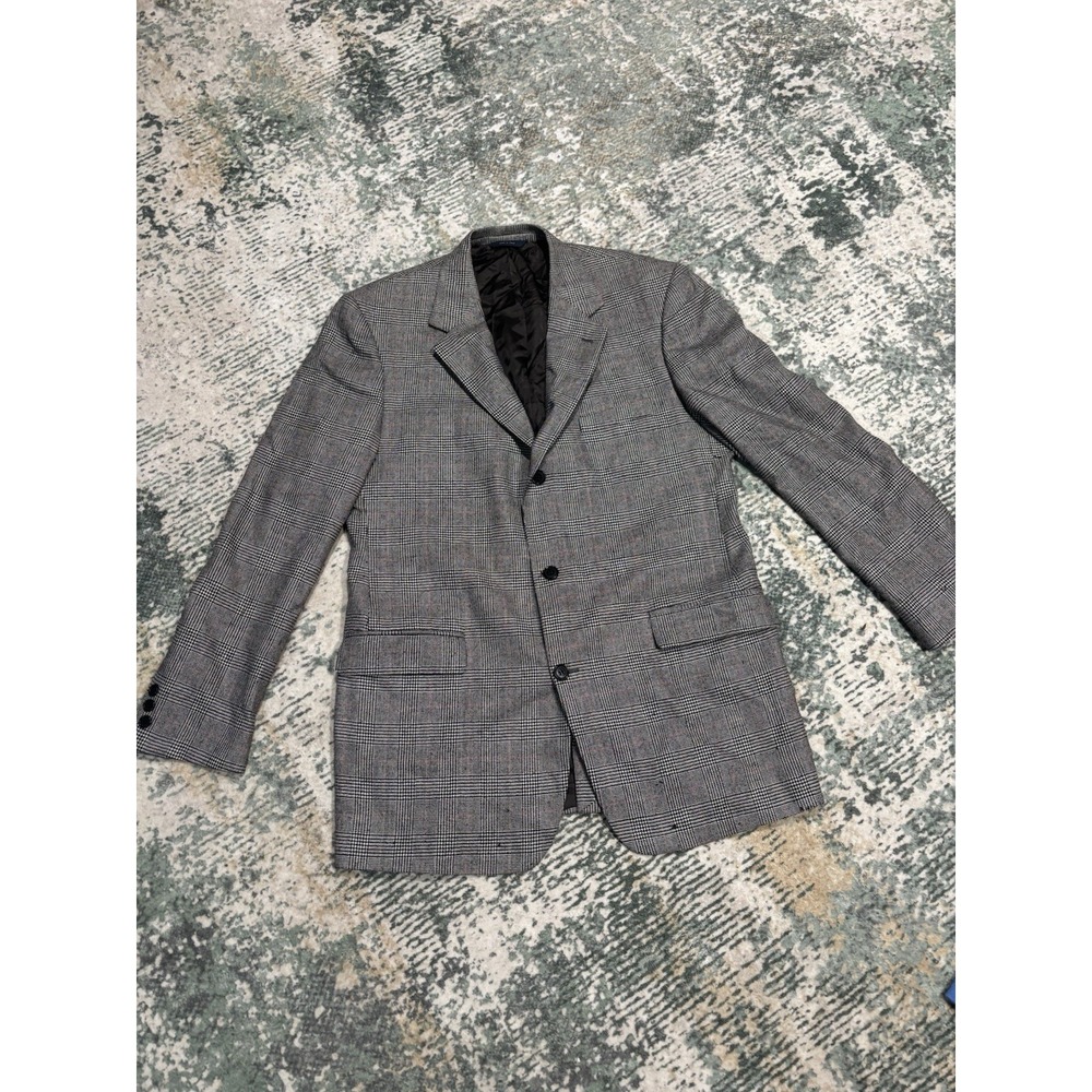 Vintage Brooks Brothers New Zealand Wool Blazer‎ Houdatooth 42L